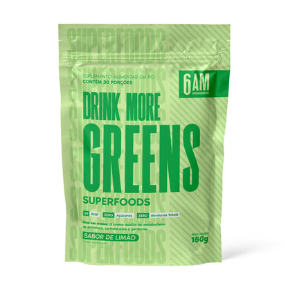 6AM - Suco Verde Detox Em Pó - Drink More Greens